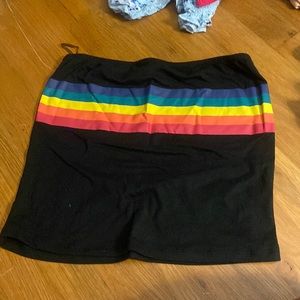 Rue21 Rainbow Striped Tube Top